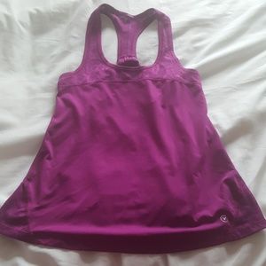 Purple workout tank